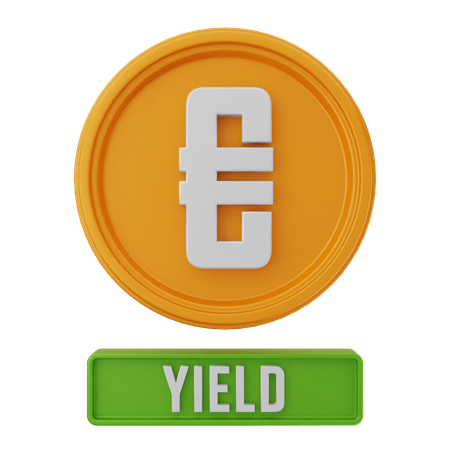 Rendimento do euro  3D Icon