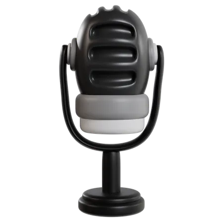 Rendu du microphone podcast vintage  3D Icon