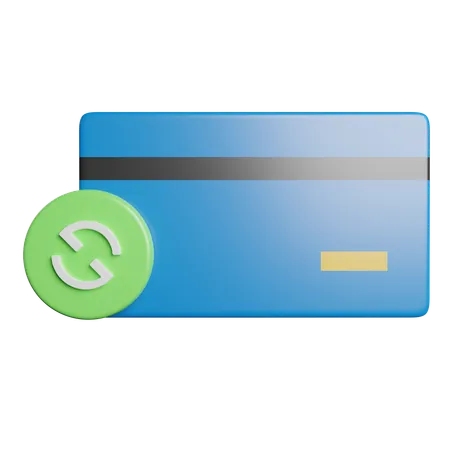 Renew Card Payment  3D Icon