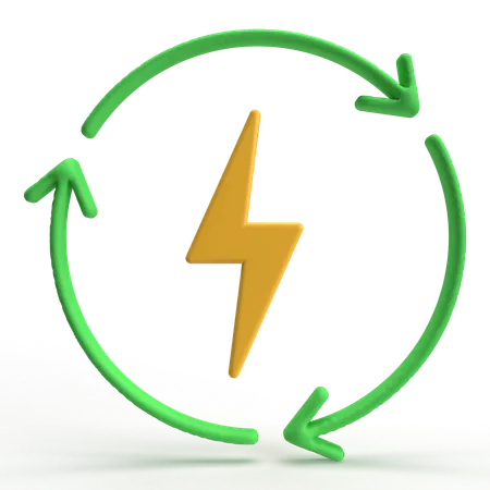 Renew energy  3D Icon