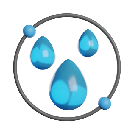 Renewable Water Energy 3D Icon