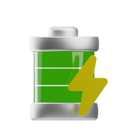 Renewable Battery  3D Icon