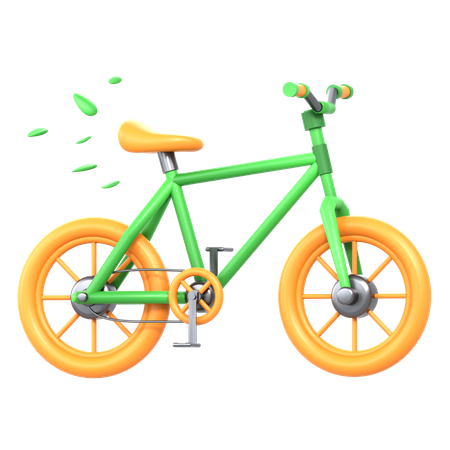 Renewable Bicycle  3D Icon