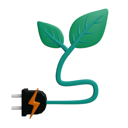 Renewable Electrical Energy  3D Icon