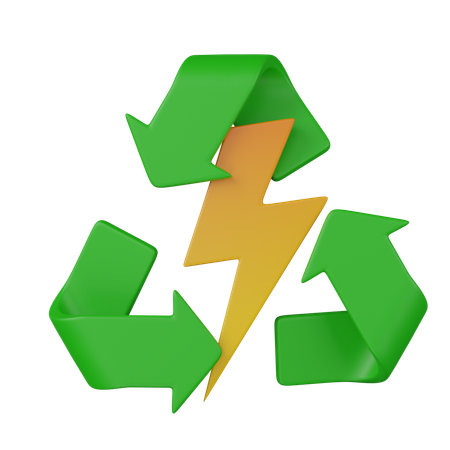 Renewable energy  3D Icon
