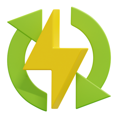 Renewable Energy  3D Icon