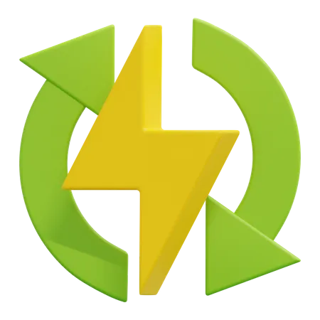 Renewable Energy  3D Icon