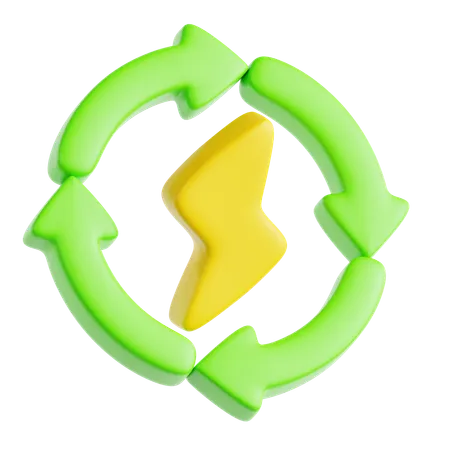 Renewable Energy  3D Icon