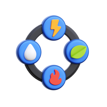 Renewable Energy  3D Icon