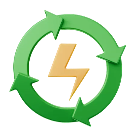 Renewable Energy  3D Icon