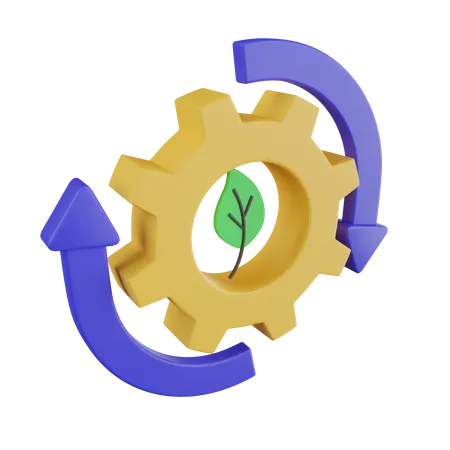 Renewable Energy  3D Icon