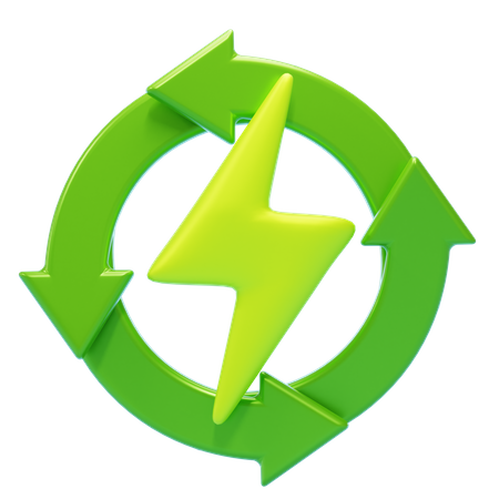 Renewable Energy  3D Icon