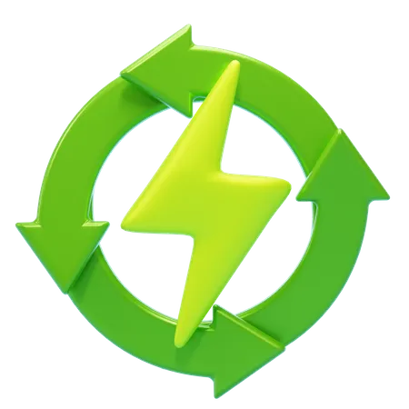 Renewable Energy  3D Icon