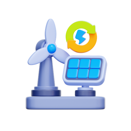 Renewable Energy  3D Icon
