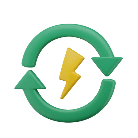 Renewable Energy 3D Icon