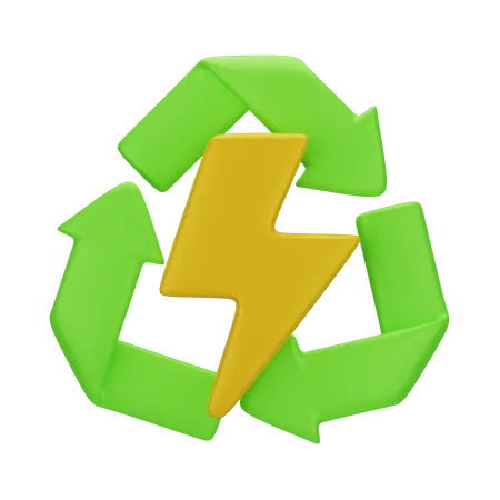 Renewable Energy 3 D Go Green 3D Icon