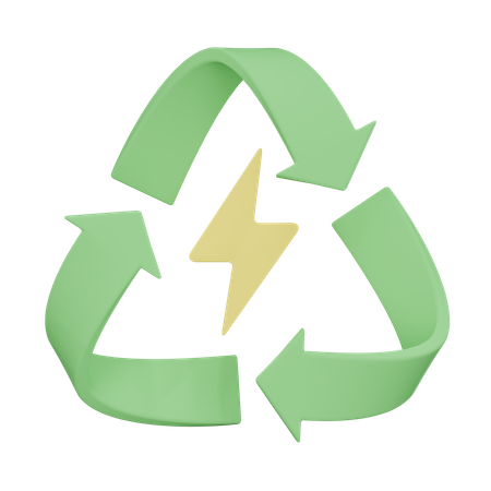 Renewable Power  3D Icon