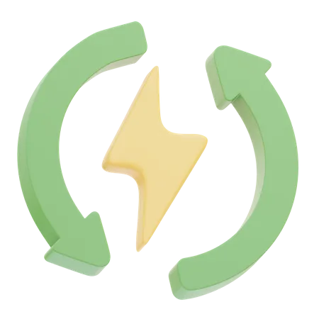 Renewable Power  3D Icon