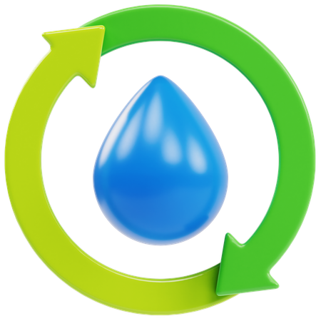 Renewable Water  3D Icon