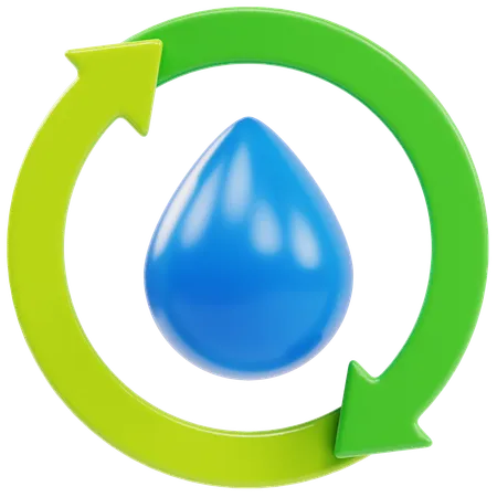 Renewable Water  3D Icon