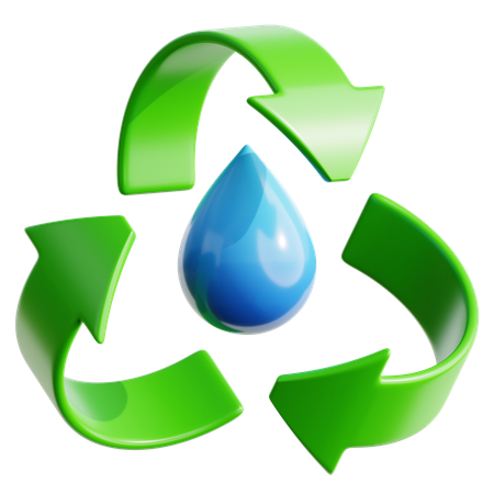 Renewable Water  3D Icon