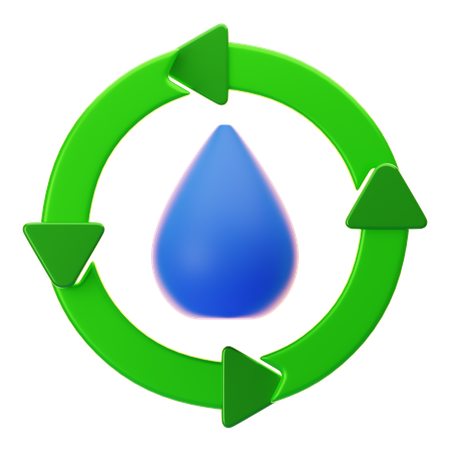 Renewable Water  3D Icon