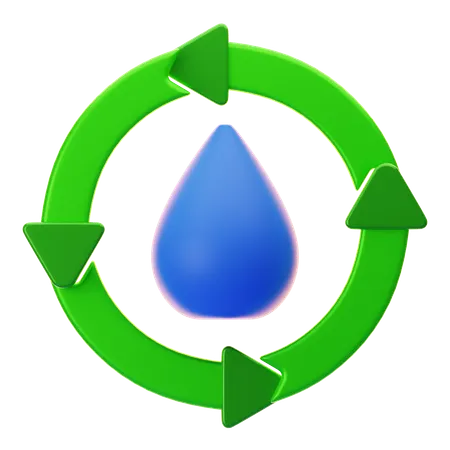 Renewable Water  3D Icon