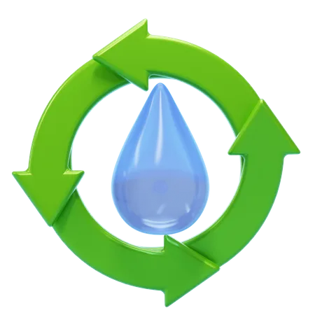 Renewable Water  3D Icon