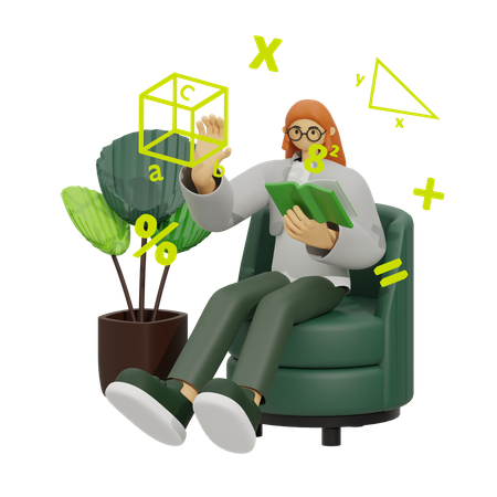 Renforcer l'enseignement des mathématiques  3D Icon