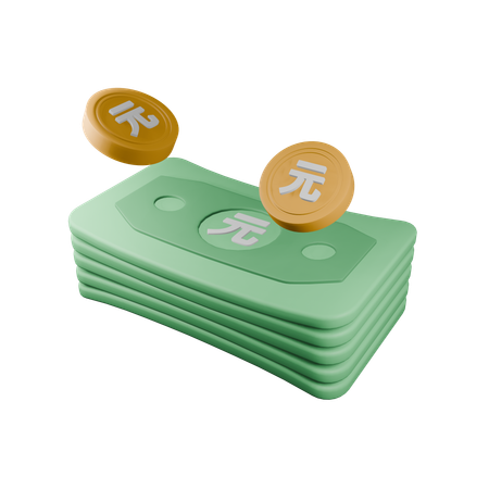 Renminbi  3D Icon