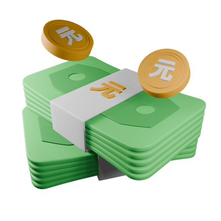 Renminbi  3D Icon