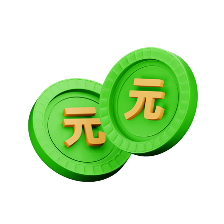 Renminbi  3D Icon