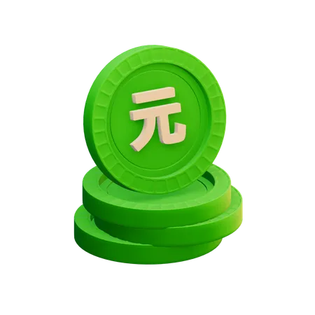 Renminbi  3D Icon