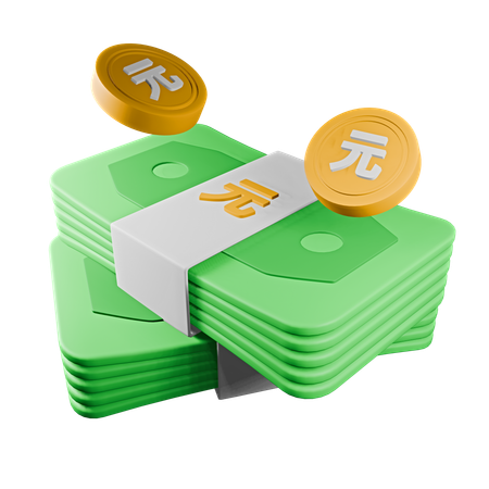 Renminbi  3D Icon