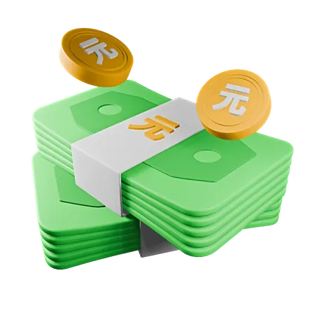 Renminbi  3D Icon