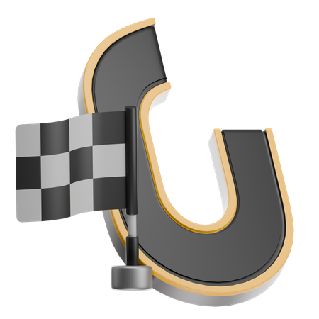 Rennen  3D Icon