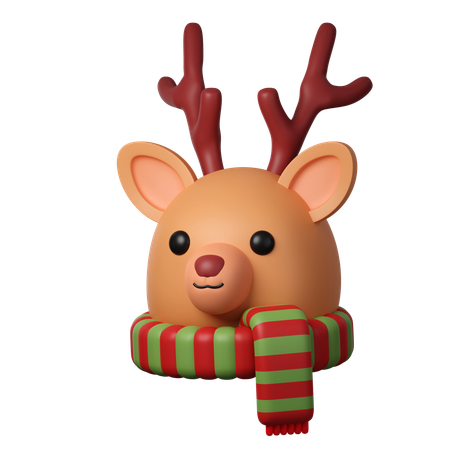 Renne de Noël  3D Icon