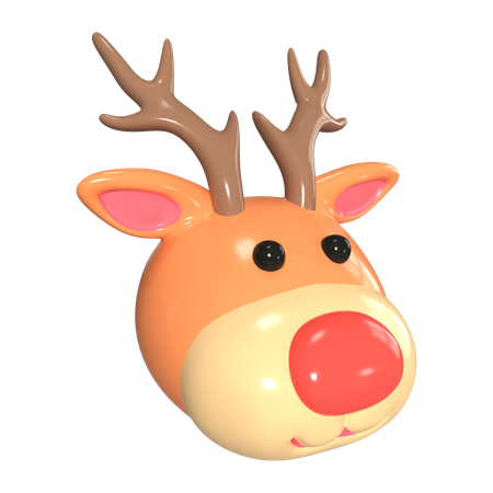 Renne de Noël  3D Icon