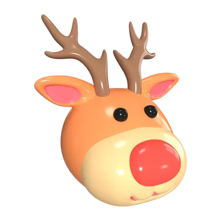 Renne de Noël  3D Icon