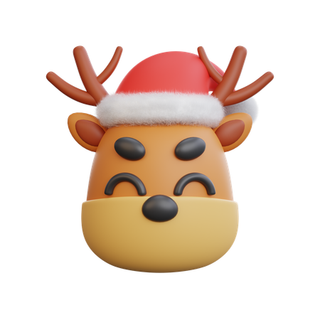 Reno de navidad  3D Icon