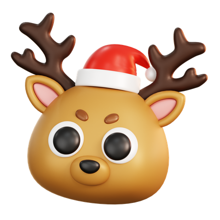 Reno de navidad  3D Icon