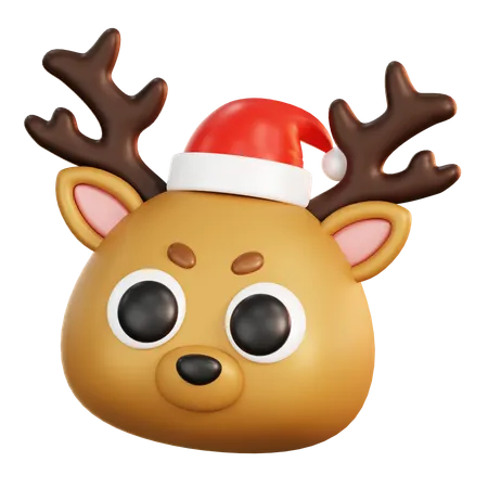 Reno de navidad  3D Icon