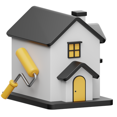 Renovação de Casa  3D Icon