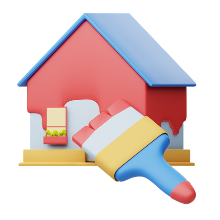 Rénovation domiciliaire  3D Icon