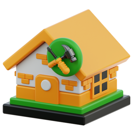 Rénovation domiciliaire  3D Icon