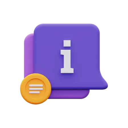 Information  3D Icon