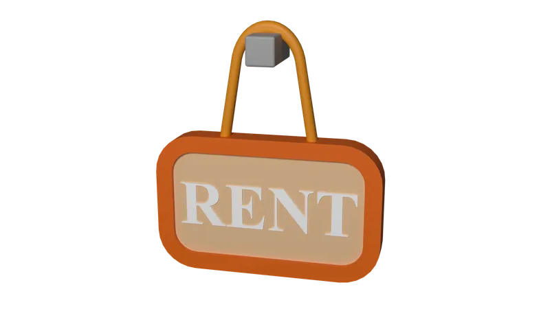 RENT  3D Icon