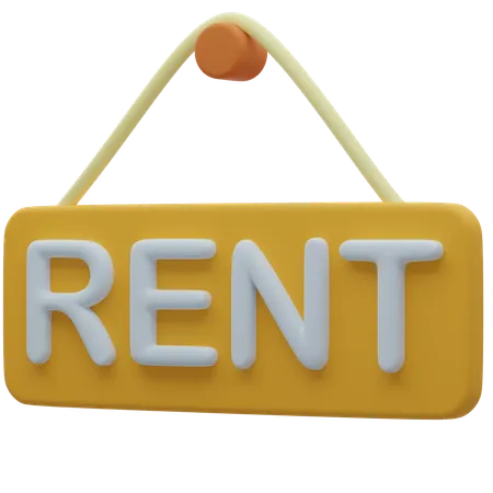 Rent Board  3D Icon
