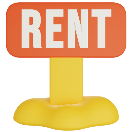 Rent Board  3D Icon