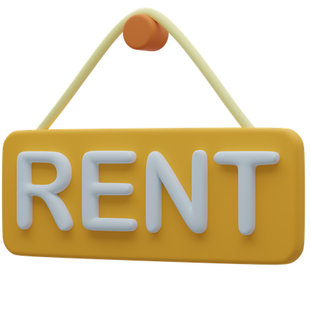 Rent Board  3D Icon